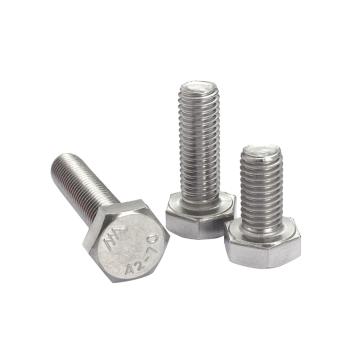 奧峰 DIN933全牙外六角螺栓，M6-1.0X35，不銹鋼304，強度A2-70